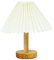 himmel Schreibtischlampe, Plissee Lampenschirm Tischlampe,Kinder Tischlampe für Schlafzimmer, Wohnzimmer, E27 Sockel Lesen neben Lampe (Beige)