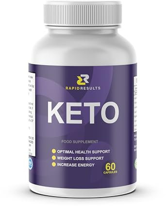 Rapid Results Keto - Best Weight Management Capsules - Natural Ingredients - Support for Men & Women- 1 Month Supply - Fitness Hero Supplements