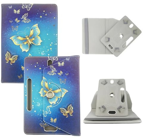 EKAM HAOQIN Tab 8 - Funda universal con función atril para todas las tabletas de 7 a 8 pulgadas, para TECLAST P80T/P80, Blackview de 8 pulgadas, tablet infantil HiGrace de 8 pulgadas, funda HAOQIN Tab