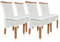 ELYFLAIR® Esszimmerstuhl Rattan - belastbar bis 200kg - Esszimmerstühle aus FSC-zertifiziertem Rattan - Handgefertigte Stühle Esszimmer (Mit Sitzkissen, 4er)