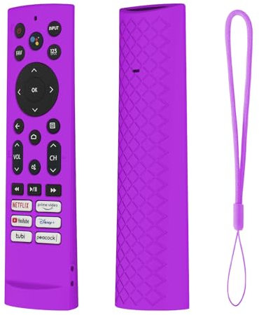 JCMOYUTY Silikonhülle für U8 TV-Fernbedienung, U7G U9G Serie 4K ULED Skin Violett
