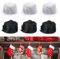 PRITOK Kunstfell Streifen DIY: 6 Stück Weiches Flauschiges Plüschstoff Bordüre, Zum Basteln Und Dekorieren, für GNOME Beard, Santa Hair & Mehr (150x5 cm, Schwarz/Weiß)