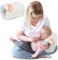 Stillkissen klein Breastfeeding und Nursing Pillow für unterwegs 20 cm - Stillmuff Armkissen und Lagerungskissen Baby Arm Still Kissen aus weicher Baumwolle Oeko-Tex Teddybären