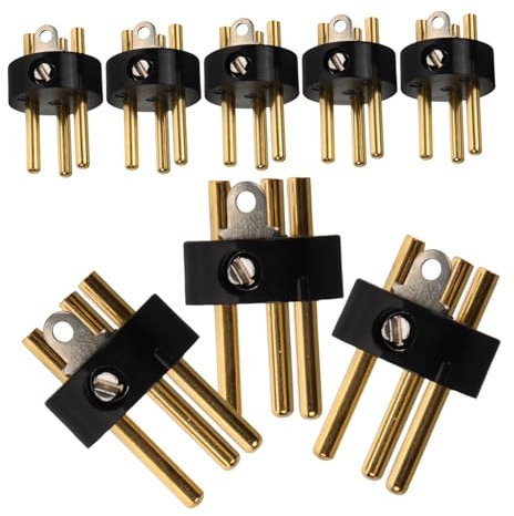 JOINPAYA 8pcs 3-pin Xlr Male Microphone Plugs Balanced Cable Adapters for Audio Equipment and Microphone Accessories in Studio and Ktv Use