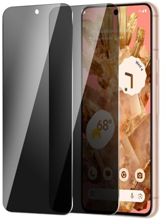 BIESHKJ 2 Stück Sichtschutz Schutzfolie für Google Pixel 8, Anti-Spy-Hartglas, Gehärtetes Glas Displayschutz, 9H Schutzglas, Anti-Öl, Blasenfrei, Kratzfest