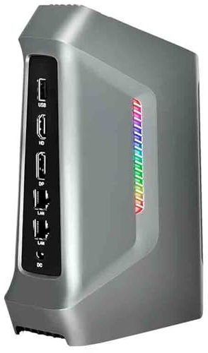 14th Gen 4K/8K AI Mini Gaming PC Windows 11 Pro, Intel Ultra 7 155H, 4X USB, HDMI, DP, Thunderbolt 4.0, 2 Lans 2.5G, Desktop Mini Computer, Wi-Fi 6 BT5.2, 64GB DDR5 1TB PCIe