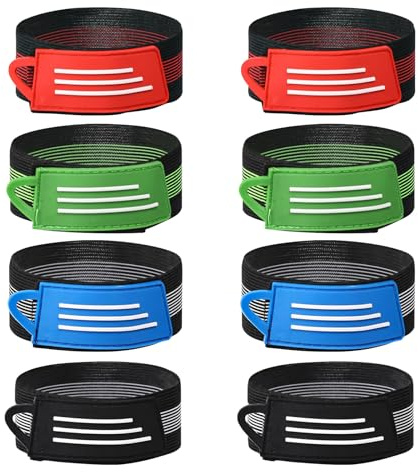 Lot de 8 sangles de cheville élastiques réglables pour vélo