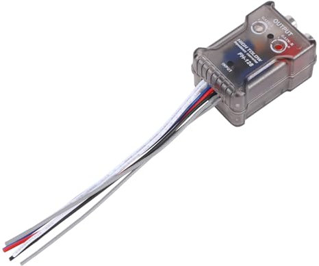 Kueohse Hohes Level Lautsprecher Signal zu Niedriges Niveau Cinch Adapter Auto Audio Hoch zu Niedrig Absteigend Subwoofer Audio Konverter