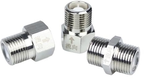 1 STÜCKE Toilette Einweg-Rückschlagventil männlich weiblich Gewinde 1/2 201/304 Edelstahl Wasserturm Warmwasserbereiter Anti-Rückfluss-Rückschlagventil(Style 6)