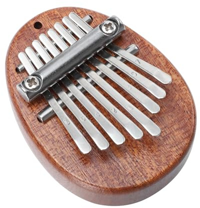 GARVALON Daumenklavier Kalimba aus Holz Tasten Tragbares Mini klanginstrument für Anfänger und Musikliebhaber Leicht und Kompakt Geschenk für Erwachsene