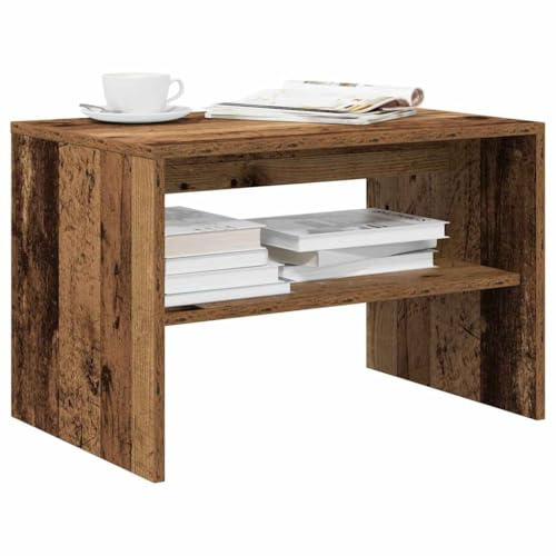Kaloriko TV-Schrank Altholz-Optik, 60x40x40 cm Holzwerkstoff, Medienkonsole, TV-Tisch für Wohnzimmer, Schlafzimmer