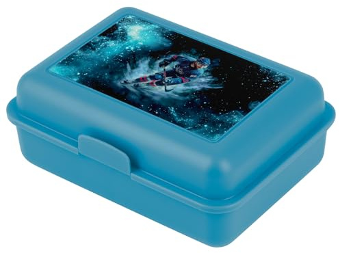 Baagl Brotdose Kinder Schule Lunchbox Jungen Kindergarten - Eishockey | Die robuste Jausenbox, Brotzeitbox und Snackbox aus Polypropylen ist eine praktische Lösung für Ausflug oder Freizeit.