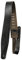 Perri's Leathers Ltd. - The Africa Collection - 1 Gitarrengurt - Verstellbare Länge - Wildleder u. Leder - Schwarz (AFR25-6874)