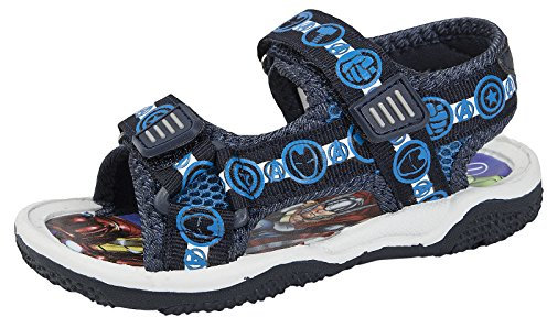 Marvel Avengers garçons Sandales de Sport Enfants Bout Ouvert réglable Facile à Fixer Plage Piscine Vacances d'été randonnée Marche Bonne adhérence Chaussures de Trekking