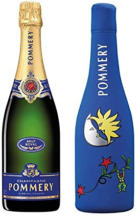 Pommery Brut Royal Champagner mit kühlender Neopren Icejacket Matta Mond (1 x 0.75 l)