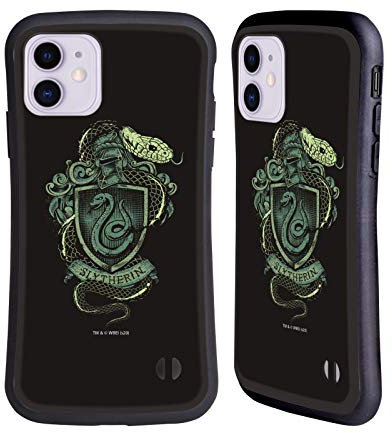 Head Case Designs Offiziell Offizielle Harry Potter Slytherin Deathly Hallows XIV Hybride Handyhülle Hülle Huelle kompatibel mit Apple iPhone 11