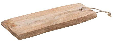 Möbel Jack Dekobrett Dekotablett Kerzentablett Holzbrett mit Kordel | Holz | Braun | 40 cm x 16 cm