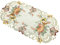 Tischläufer Tischdecke Mitteldecke Tischband Herbstdecke gestickt Kürbis Sonnenblume Herbstblätter Creme Polyester (35x70)