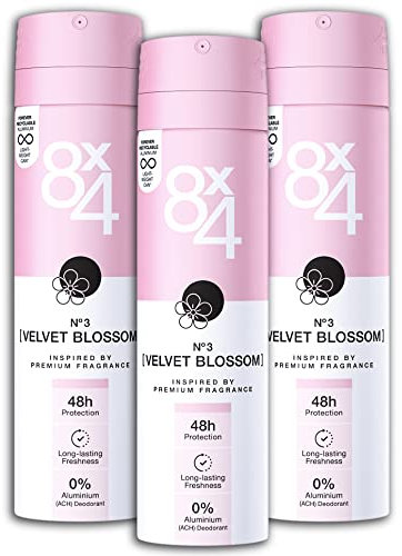 3 er Pack 8x4 Deodorant Spray N°3 Velvet Blossom deo Deospray