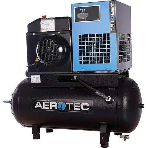 Compresseur à vis Aerotec COMPACK 2TR - 90L Pro, avec sécheur, réservoir de 90 litres