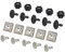 Bohaner Unterfahrschutz Einbausatz Unterboden Replacement Kit Set Unterbodenschutz Motorabdeckung Befestigung Befestigung Motorclips Schraubensatz für A.u/D.-i A4 A6 A8 V.W. P.assat B5