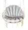 Love Gifts® Hängesessel ohne Gestell | Hängesessel Indoor mit Zwei Kissen optimal für den für Innenbereich wie Wohnzimmer & Kinderzimmer geeignet | Grau