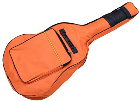 DIKACA Folk-akustikgitarrentasche 40/41 Zoll Oxford-Stoff Doppelgurte E-gitarrenkoffer Im Rucksack-Stil Vorderes Ablagefach