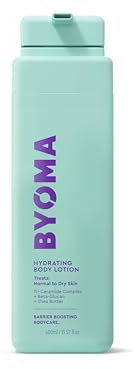 BYOMA Hydrating Body Lotion (400ml) For Normal to Dry Skin - Creamy Body Moisturiser with Tri-Ceramide Complex, Nourishes, Hydrates and Protects Skin Barrier, Vegan