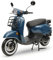 Motorroller Retro Roller Luna Ozeanblau 50ccm 45 kmh Moped Scooter Euro 5
