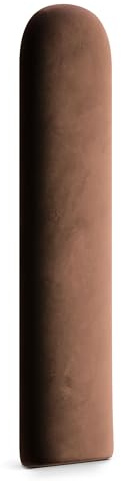 Muralo Wandkissen Gepolstert, Magic Velvet, Wandpolster - 20x60 cm, Braun | Wandpaneel, ideal als Bettkopfteil oder Lendenkissen - für Schlafzimmer und Wohnzimmer, einfache Anbringung mit Montagekleber