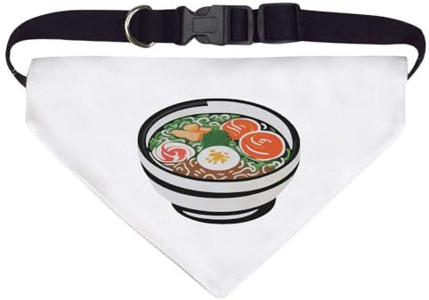 Large 'Japanese Ramen Bowl' Dog/Cat/Pet Bandana (PD00048454)