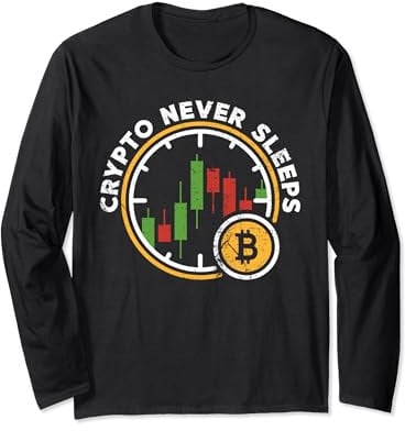 Krypto schläft nie - Cryptocurrency Trading Trader Langarmshirt