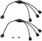 LANMINGLEL 4 Pin RGB Extension Cable 12V 4Pin Female to SM 4Pin Male RGB Extension Power Cable PC RGB Wires for Computer Fan Motherboard LED Strip (1 to 3)