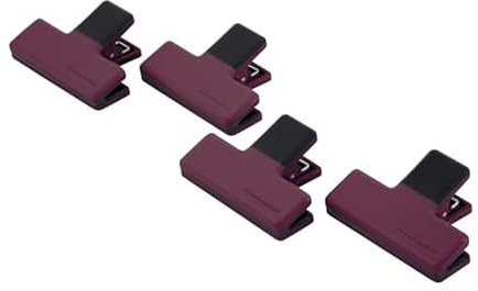 KitchenAid Set di 4 clip da cucina, misura media, barbabietola