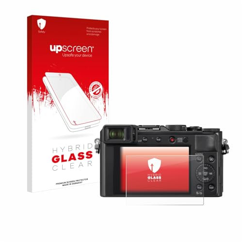 upscreen Protector Pantalla para Panasonic Lumix DC-LX100 II Hybrid Glass – 9H Dureza