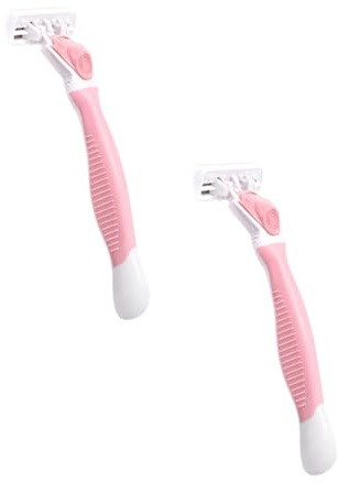 Generisch 2St Rasierer Trimmer für Männer de Rasiermesser Haarentfernungsgerät Rasiermessermänner pädiprotect sichschutz skincarepen Männer haarentferner Haarschneider Rostfreier Stahl Rosa