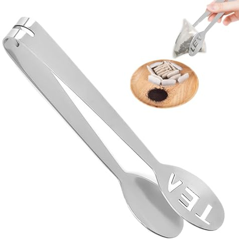 Teebeutel-Quetscher-Löffel, Teebeutel-Quetscher-Zange, Teefilter-Löffel-Zange – Teebeutel-Quetscher-Zange Aus Edelstahl, Geeignet Zum Greifen Von Eiswürfeln, Zucker Und Tee