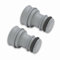 Sintrix Fab Schlauchverbinder Stopper/auslaufsichere Endkappe – kompatibel mit Gardena Gartenschlaucharmaturen 13 mm (1/2 Zoll) & 15 mm (5/8 Zoll) – Stecker mit Dichtungsring verhindert Einfrieren