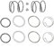 N078434 N089668 Spring Kits with Steel Ball,2 Set Holder Chuck Impact Driver Bit Repair Kit for DeWalt DCF885 DCF886 DCF887 DCF840 DCF850,Bit Holder Replacement Spring and Ball Bearing for Dewalt