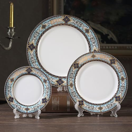 NNYCC Teller und Schalen Set Geschirr Set Handbemaltes Knochenporzellan Mit Kaffeetassen Kratzfest Für Feines Essen Familie Versammlungen Upgrade Tabelle Ästhetik,4 person suit