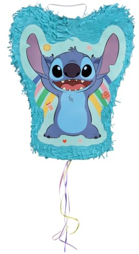 Geburtstagspiñata, Piñata für Kindergeburtstag, zum Zerschlagen (Stitch, 27x8x34 cm)