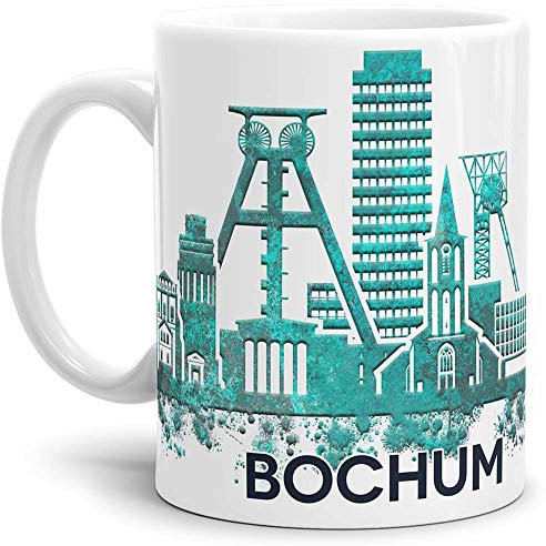 Tassendruck Bochum-Tasse Skyline - Kaffeetasse/Mug/Cup - Qualität Made in Germany