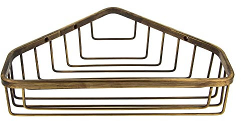 tecuro Eck-Seifenkorb geschlossen 230 x 170 x 50 mm, Messing bronciert gebürstet - 15076-64