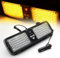 LifeUp 86 LED-Windschutzscheiben-Sonnenblenden-Warnleuchten, Super hell Strafverfolgung Hazard Strobe Lights für Visier Maximale Sichtbarkeit mit 12 blinkenden Mustern Passend für LKW Boot Auto (Gelb)