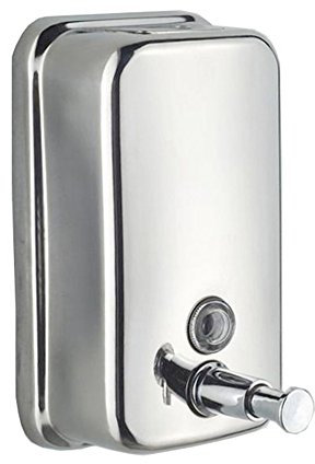 XLKJ 500ml Dispenser manuale per sapone,Acciaio Inox Distributore Sapone Montaggio Parete