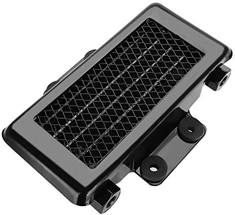 Yctze Refroidisseur d'huile moteur Radiateur, radiateur en aluminium de refroidisseur d'huile moteur en aluminium pour le vélo de saleté de moto de ATV(Noir)
