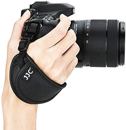 JJC Kamera Handschlaufe Mikrofaser Handgelenkschlaufe Trageschlaufe für Nikon Canon Olympus Sony Fujifilm DSLR SLR Kamera
