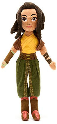 Disney Store Stoffpuppe Raya, Raya und der letzte Drache, 42 cm / 16,5, Prinzessinnenpuppe im klassischen Outfit mit Umhang, für alle Altersstufen geeignet
