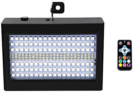 Lumière Stroboscopique,softeen Mini Stroboscope Lumière Disco Activée par le Son,Lumière Flash Stroboscopique avec 204 LED et Télécommande,Vitesse de Flash et Mode Stroboscopique Réglables