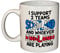 MB Prints I Support Scotland and Whoever England are Playing - Scottish Rugby Football 11oz Ceramic Mug